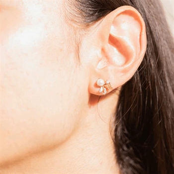 Venus Folia øreringe i forgyldt sølv fra House of Vincent 2